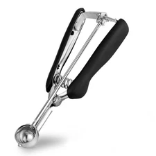 Extra Small Cookie Scoop 1 tsp, Professional Stainless Steel Mini Ice Cream S...