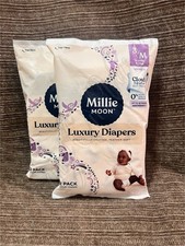 Millie Moon - Luxury Diapers - Size 3 - Sample Pack Lot of 2 4diapers total 