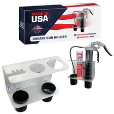Pit Posse Aluminum Hand Grease Gun Holder Wall Mount Trailer/Garage USA Made