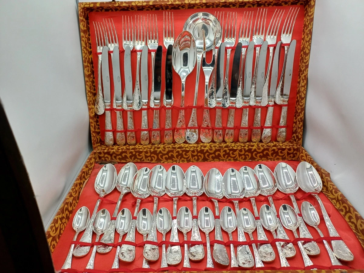 ART DECO - Couverts Service a mignardises argent ou métal argenté ART DECO - Couverts Service a mignardises argent ou métal argenté