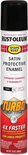"Rust-Oleum 393378 Stops Rust Turbo Spray Paint, 24 oz, Satin Black/Gloss Smoke
