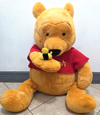 VTG Winnie The Pooh Giant 32 Plush w/Bee Disney Store Jumbo Stuffed Bear