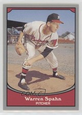 1990 Pacific Baseball Legends Warren Spahn #51 HOF 0f8