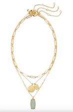 Madewell Amazonite Multi layered Necklace Luxury Jewelry 