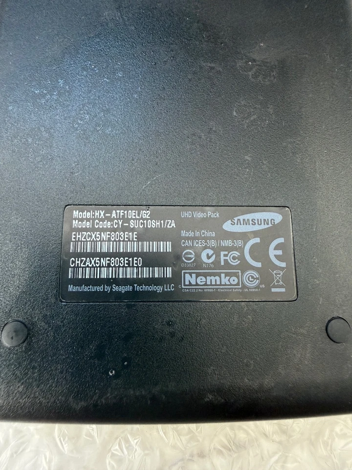 Samsung UHD Video Pack 1TB External HDD USB 3.0 SUC10SH1ZA - Image 2 of 2