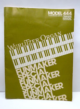 Wurlitzer 444 Owner's Manual Funmaker Organ Original International Edition