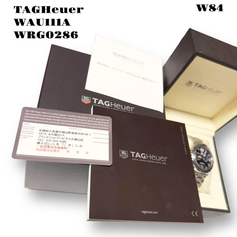 TAGHeuer Formula 1 WAU111A Chronograph Watch Black Dial Silver Band - Image 4 of 4