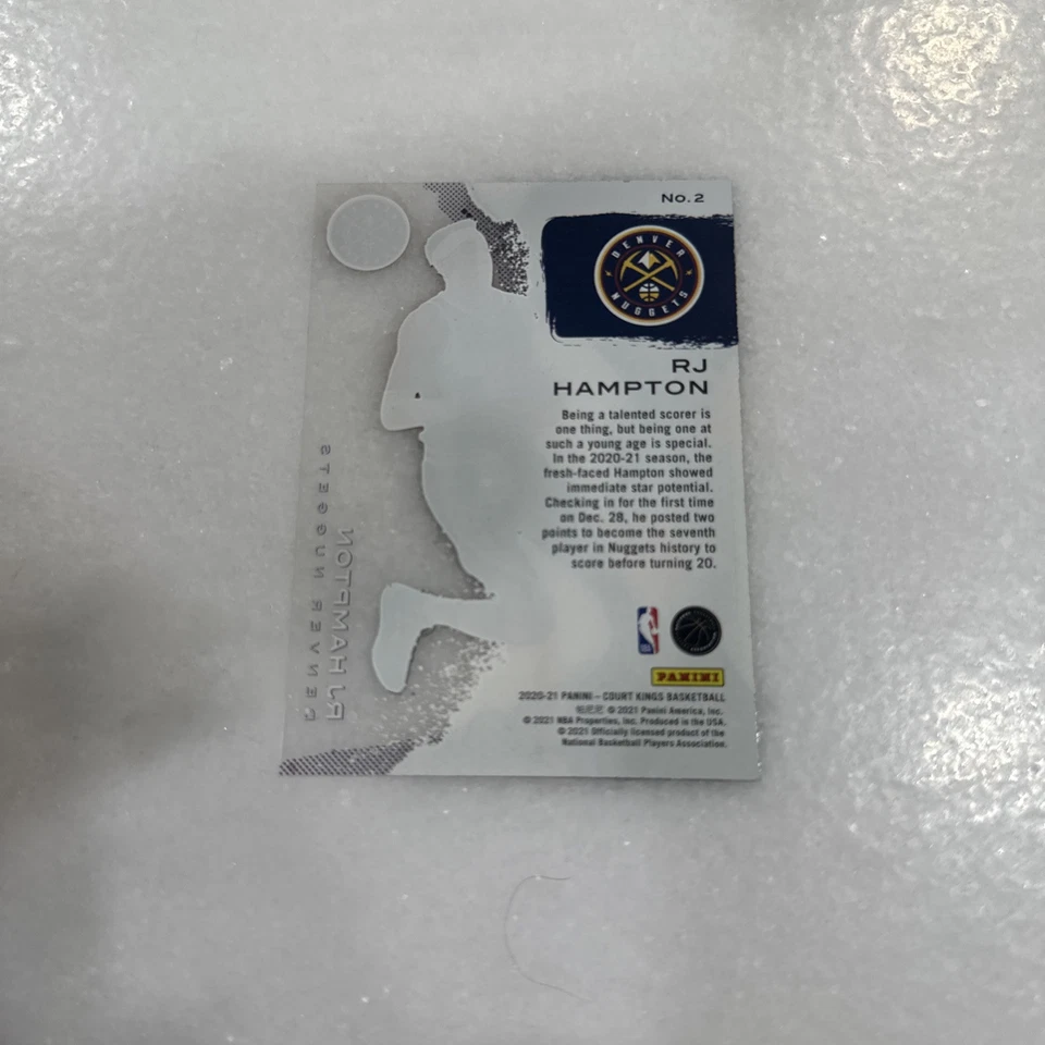 2020-21 Panini Court Kings - Acetate Rookies #2 R.J. Hampton (RC) - Image 2 of 2