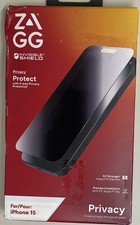 ZAGG Apple iPhone Glass Elite Privacy Screen Protector For iPhone 15