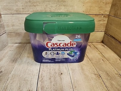 Cascade Platinum Plus Dishwasher Pods Dishwasher Detergent Soap Tabs Fresh 26ct