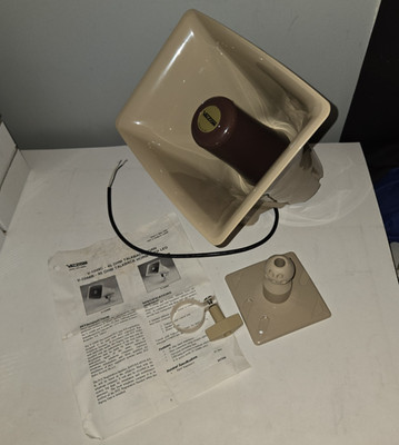Valcom Model V-1048C Talkback Paging Horn Beige Unused Old Stock