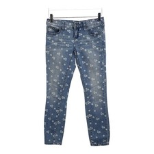 Free People Boho Flower  Power Ditzy Floral Low Rise Skinny Jeans Size 28