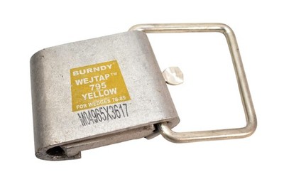 BURNDY WSL12 WEJTAP Cable Clamp Stirrup Steel Silver 123282 New Bagged RoHS
