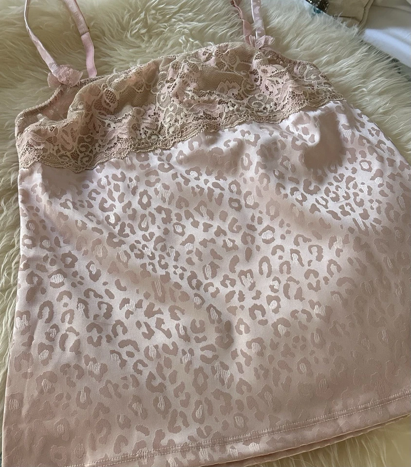 Cami Moschino Rosa Satinado Leopardo Talla XS Foto 3 de 4