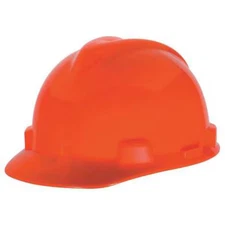 Msa Safety Hard Hat,Type 1, Class E,Hi-Vis Orange 488148 Msa Safety 488148
