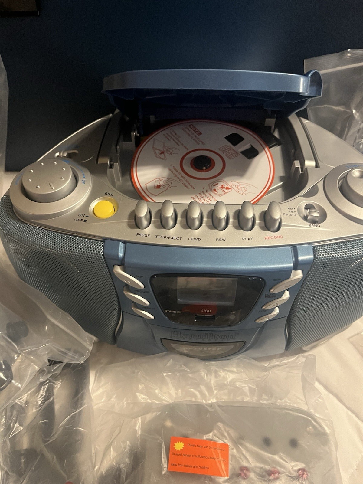 Hamilton Electronics MPC-5050/USB, MP3, CD, Cassette,AM/FM Radio Boom Box W/Case