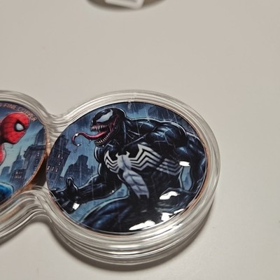 1oz Copper .999 Spiderman vs Venom 2x1 Medal in Infinity Germania