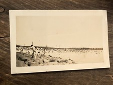 Vintage Photo Snapshot Beach Swimsuits 1940s