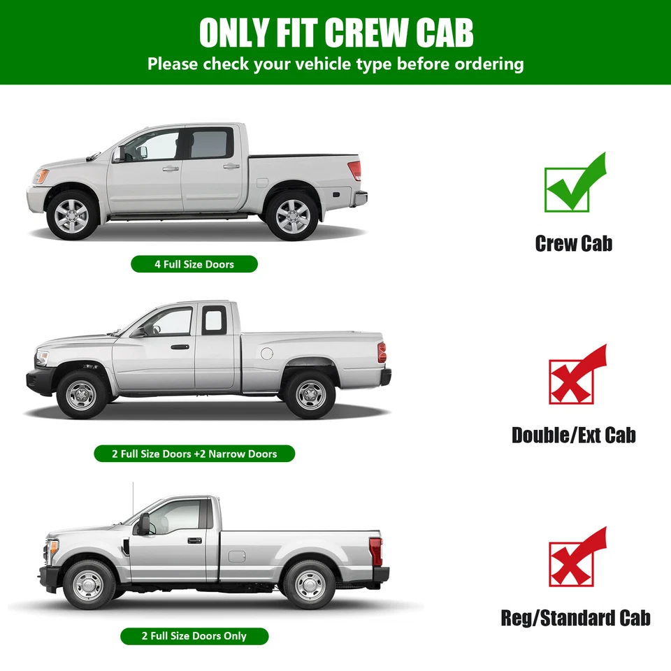 Barras laterales estribo para Silverado Sierra 2500/3500HD 20-24 doble cabina Foto 2 de 4