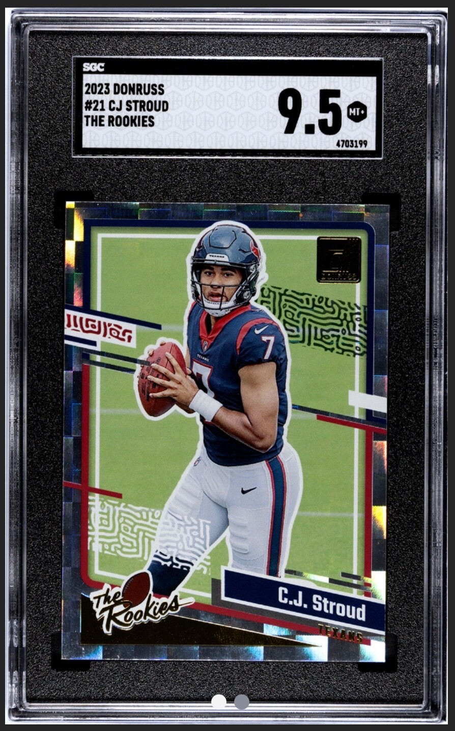 2023 Donruss The Rookies #21 CJ Stroud RC HOU Texans SGC 9.5