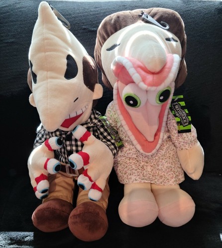 IN HAND Beetlejuice Barbara Adam Set Plush Dolls Spirit Halloween RARE - ssbprep.com