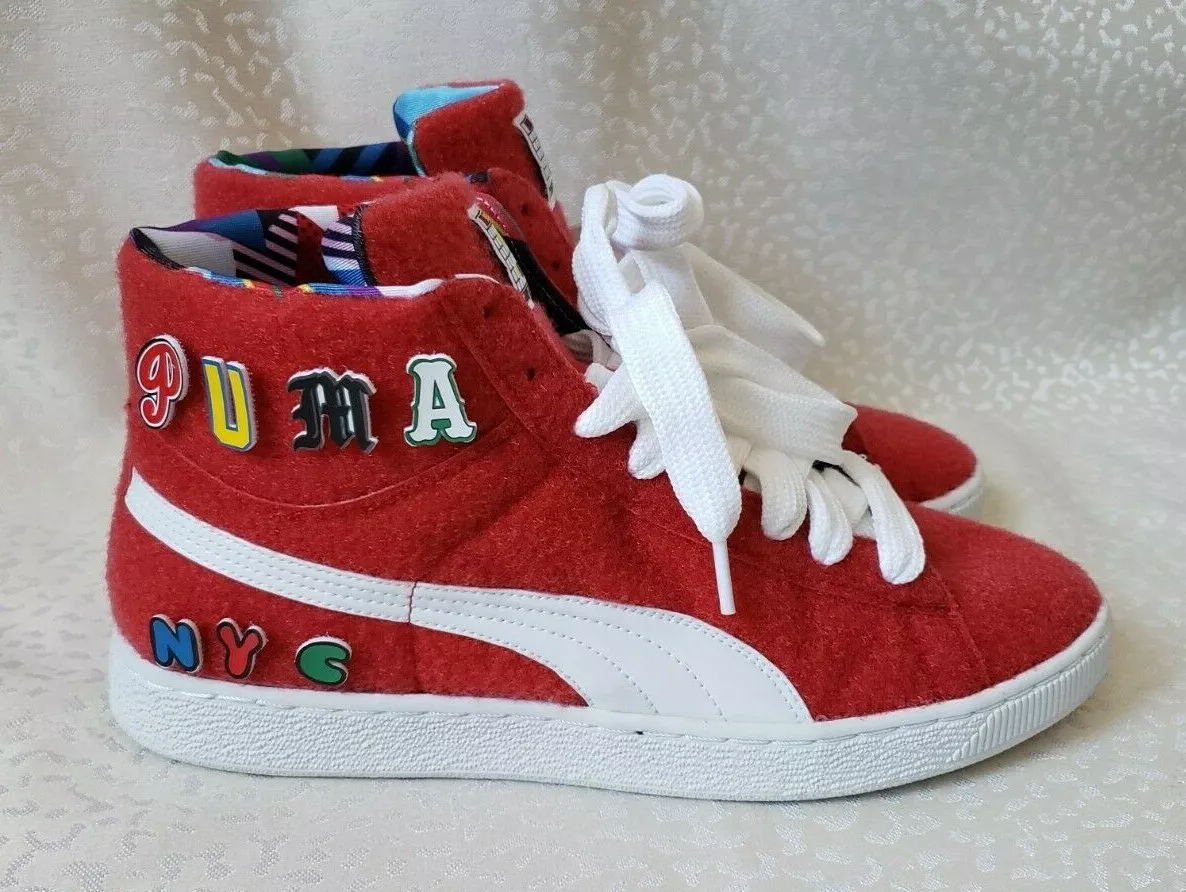 Puma Basket X Dee Ricky CR Ribbon Red White Men s 12