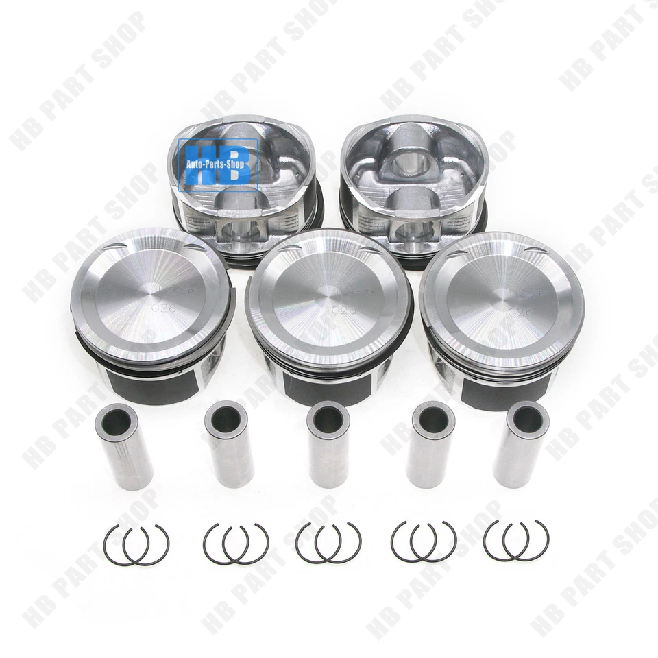 STD 5件装活塞戒指套装适用于沃尔沃C30 C70 XC90 S40 S60 S80 2.5 T5 L5 B5254T — 第 3/4 张图片