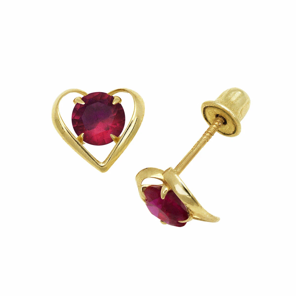 Baby shop ruby earrings