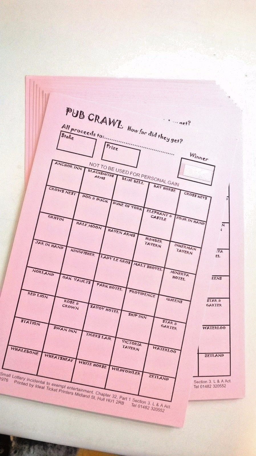 25 SCRATCHOFF CHARITY FUNDRAISER CARDS POST FREE eBay