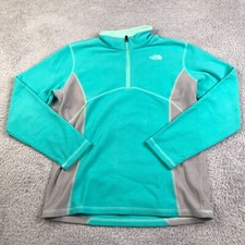 The North Face Sweater Girls XL 18 Ion Blue Glacier Fleece 1/4 Zip Pullover