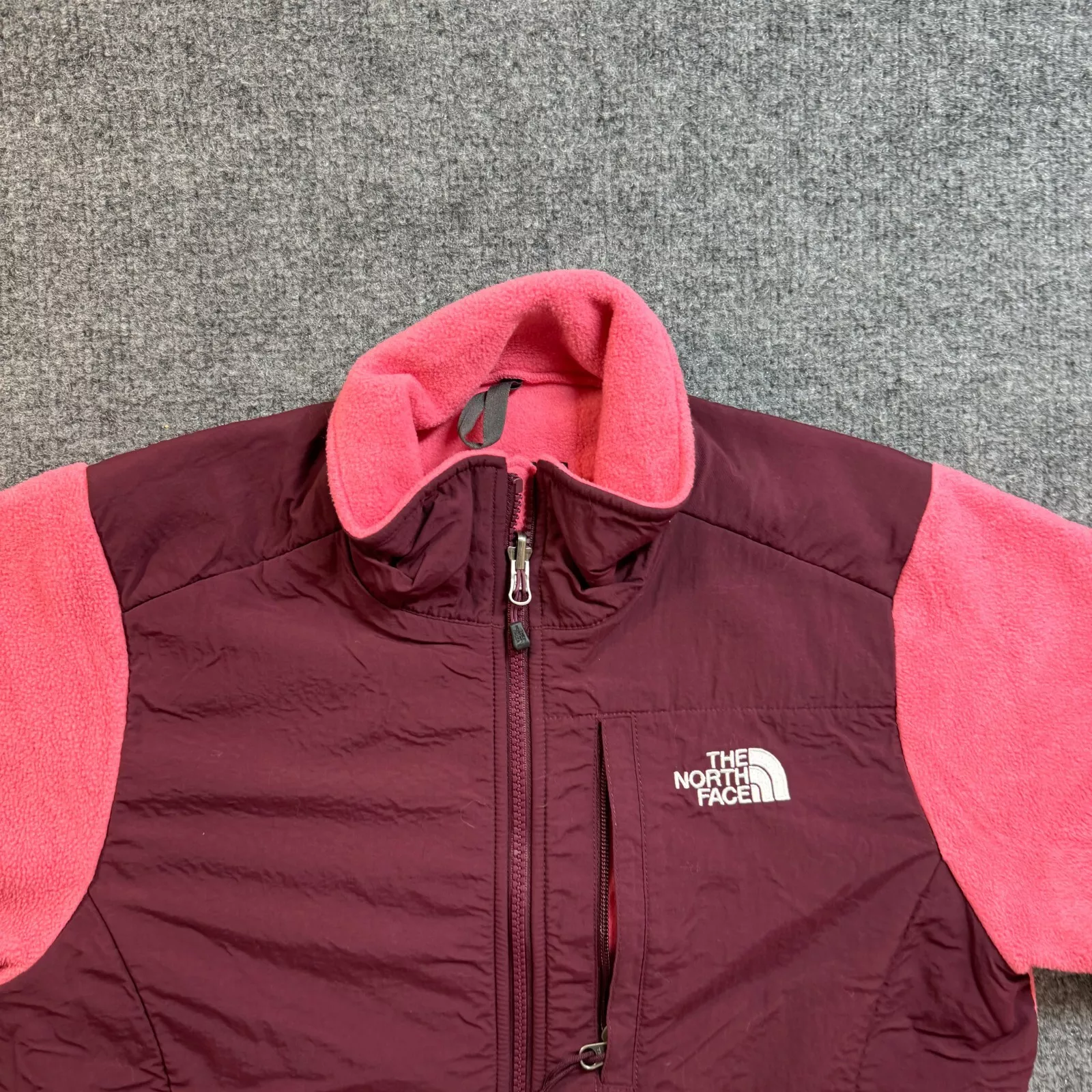 north-face denali nylon switching fleece full zip jacket
