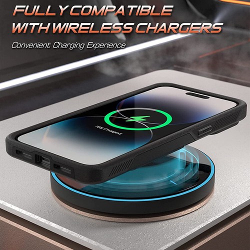 For iPhone 14 Pro Max Case Dual Layer Slim Shockproof Protective Cover Black - Picture 6 of 7