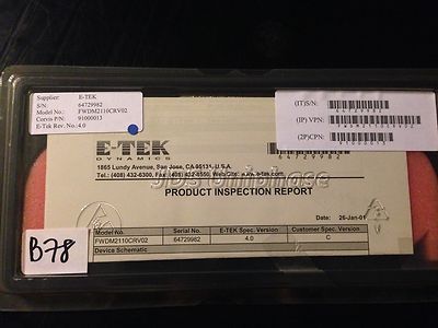 E-TEK 4.0 FWDM2110CRV02