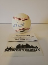 MLB Wellington Castillo minor league autographed  baseball w/C.O.A.