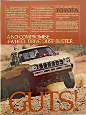 Toyota 4x4 SR5 GUTS ! Publicité ancienne imprimée 1983