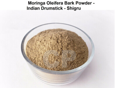 Moringa Oleifera Bark Powder Indian Drumstick Shigru Powder 1kg (35.27 OZ).