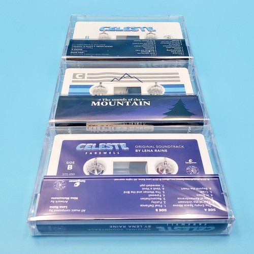 Celeste Original Soundtrack + B-Sides Remixes + Farewell 3 Cassette Tape Set - Picture 3 of 4