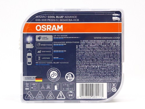 USED - D3S OSRAM Xenarc 6000K Cool Blue Advance CBA 66340CBA Xenon HID Bulbs 35W - Picture 6 of 7