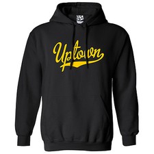 Uptown Script HOODIE | Hometown Baseball Sports Team Jersey Hooded Sweatshirt