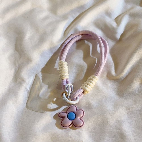 Handmade Leather Flower Strap Phone Accessories Anti-lost Rope - Photo 9 sur 18