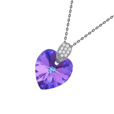 Lot De 4 Petits Pendentifs Argent Et Zirconium Swarovski - Breloques, Neuf Sans Emballage