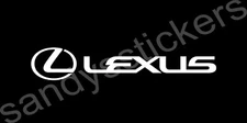 2x Lexus Logo Vinyl Stickers Decals - Many Sizes & Colors - Set of 2 IS LS GX F