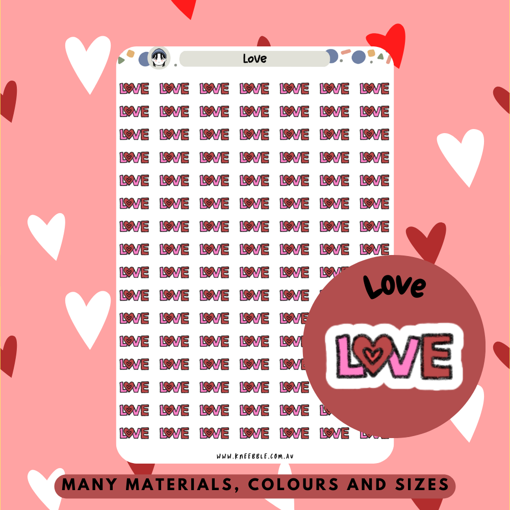 Love Planner Stickers