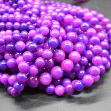 Sugilite (dyed) (purple) Round Beads 4mm 6mm 8mm 10mm, 14", for Jewellery Making