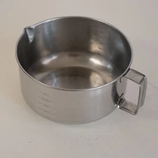 INTERPUR 3 Quart Stainless Steel Mixing Measuring Bowl Grip-N-Whip Style Vintage