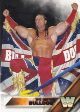 British Bulldog Davey Boy Smith 2016 Topps WWE Card 57 Superstar Legend HOF 2021