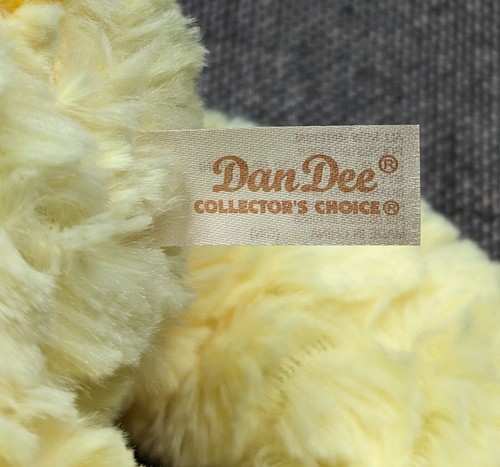 Dan Dee Collectors Choice Peluche Giallo Soffice Anatra Pulcino con Fiocco Multicolore - Foto 4 di 5