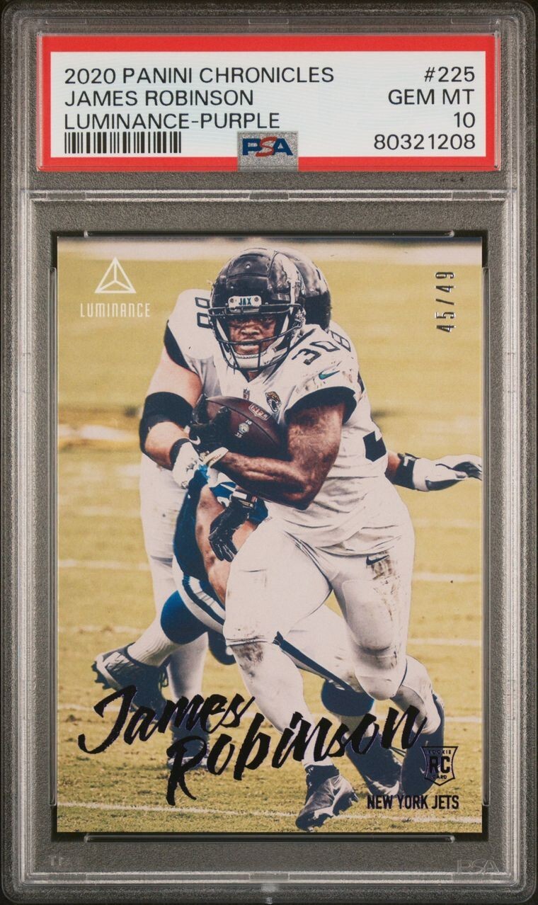 James Robinson Panini Chronicles Luminance #225 Purple