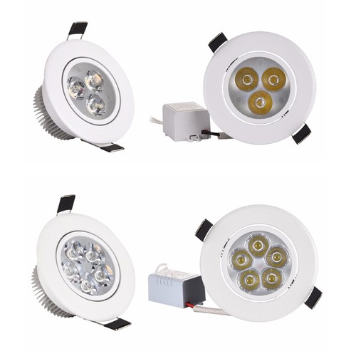 9/15/21/27W Led Recessed Downlight Dimmable Ceiling Lamp Fixture Spotlight White - Picture 3 of 7