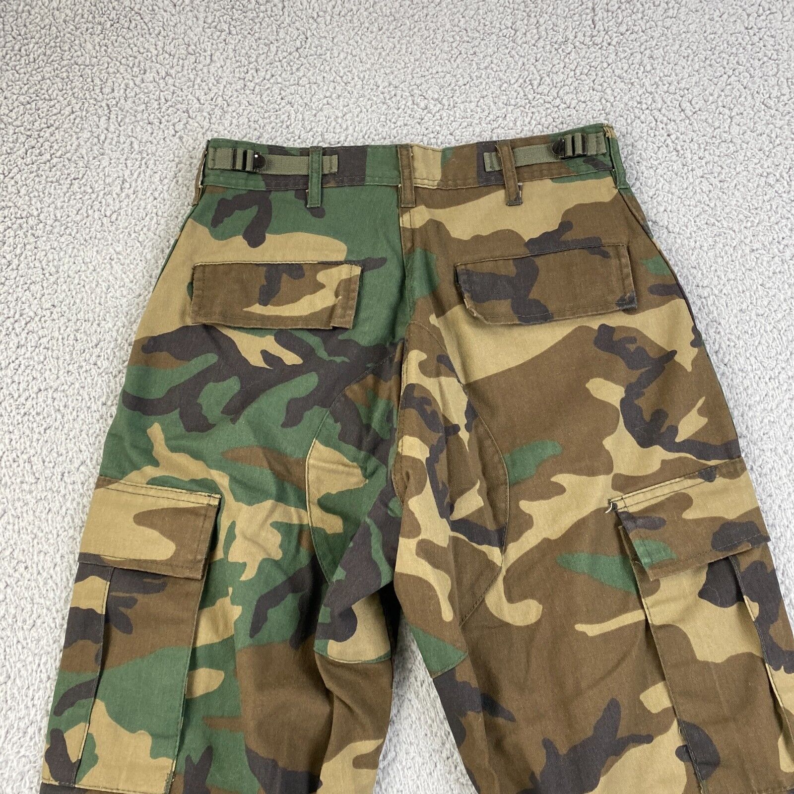 Military Woodland Camo Pants Mens Small (meas 28x… - image 11
